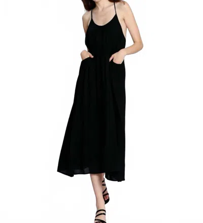 See U Soon Put Your Back Into It Midi Dress In Black