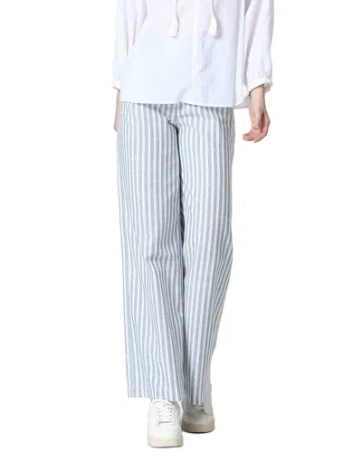SEE U SOON SEERSUCKER LINEN-BLEND TROUSER