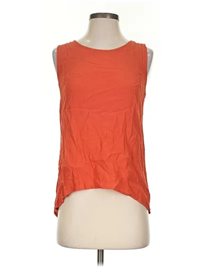 Pre-owned See U Soon Sleeveless Top Orange Scoop Neck Tops