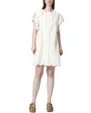 See U Soon Textured Ruffle Sleeve Dress