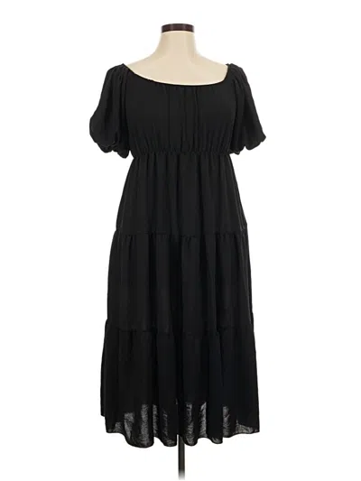 Pre-owned See You Monday Casual Dress In Black