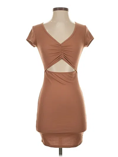 Pre-owned See You Monday Casual Dress In Brown