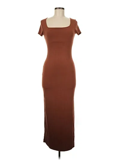 Pre-owned See You Monday Casual Dress In Brown