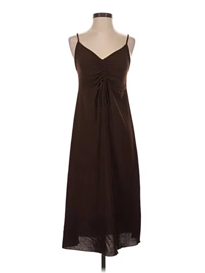 Pre-owned See You Monday Casual Dress In Brown