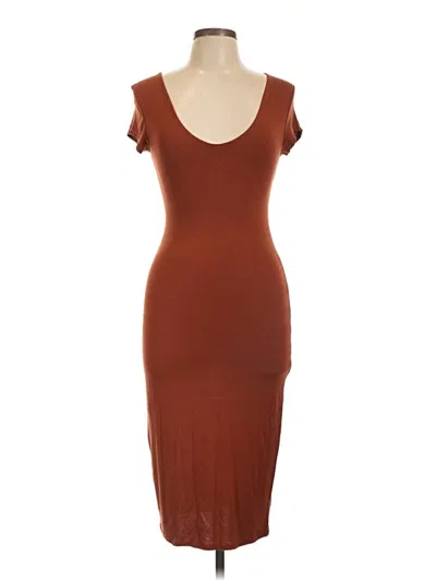 Pre-owned See You Monday Casual Dress In Brown