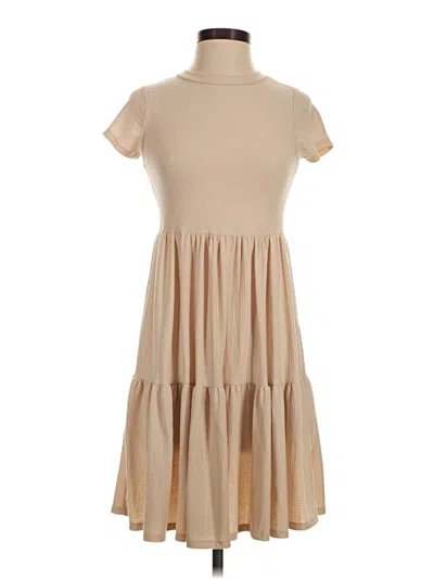Pre-owned See You Monday Casual Dress In Tan