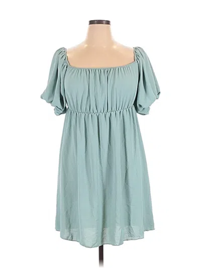 Pre-owned See You Monday Casual Dress In Teal