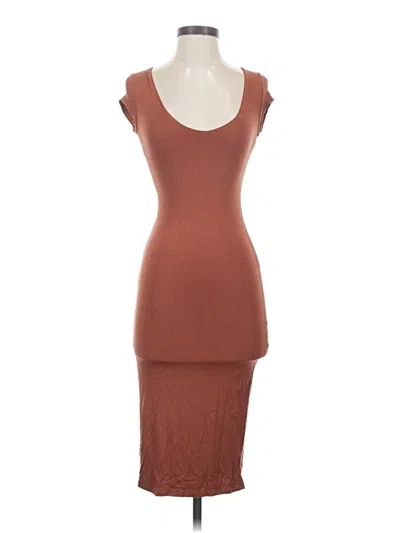 Pre-owned See You Monday Cocktail Dress In Brown