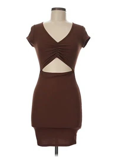Pre-owned See You Monday Cocktail Dress In Brown