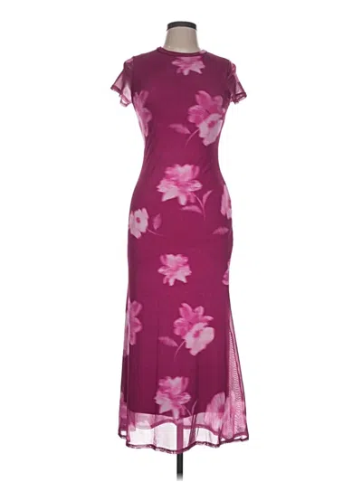 Pre-owned See You Monday Cocktail Dress In Burgundy