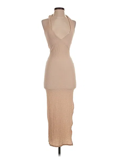 Pre-owned See You Monday Cocktail Dress In Tan