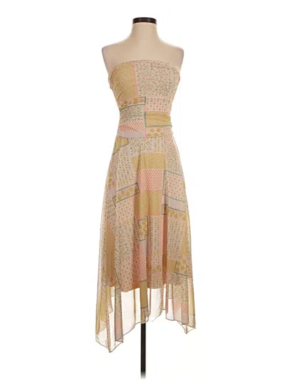 Pre-owned See You Monday Cocktail Dress In Tan