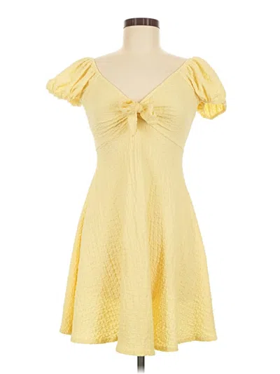 Pre-owned See You Monday Cocktail Dress In Yellow
