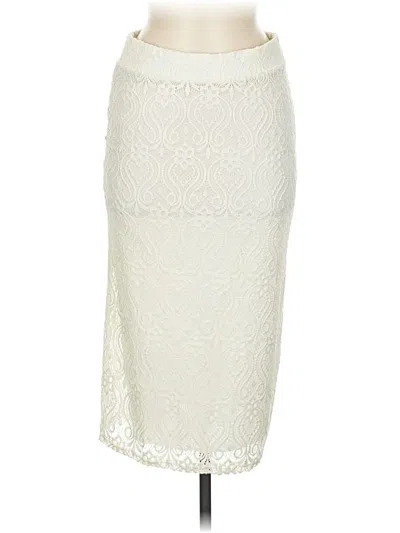 Pre-owned See You Monday Formal Skirt In White