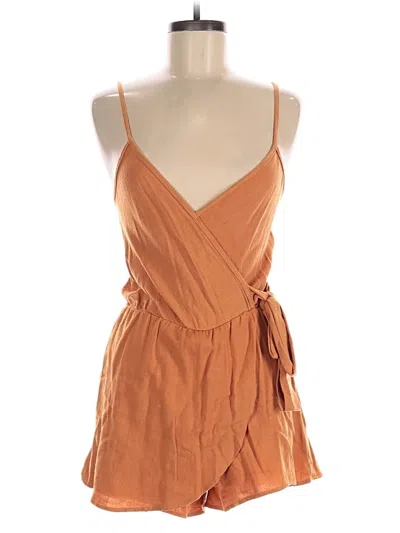 Pre-owned See You Monday Romper In Orange