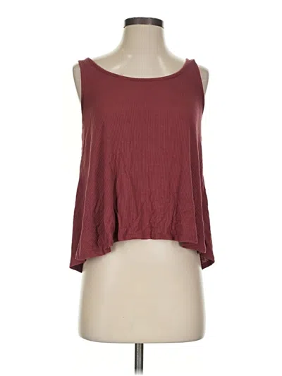 Pre-owned See You Monday Sleeveless Top Burgundy Scoop Neck Tops