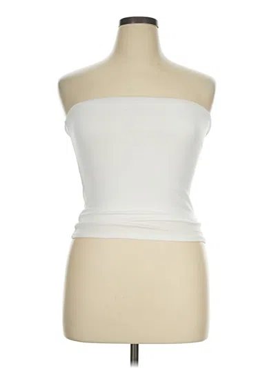 Pre-owned See You Monday Tube Top Ivory Strapless Neckline Tops
