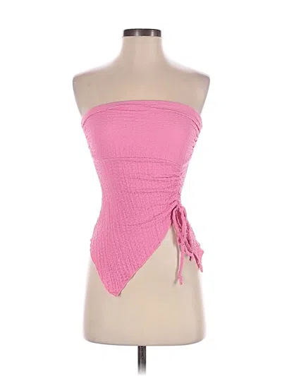 Pre-owned See You Monday Tube Top Pink Strapless Neckline Tops