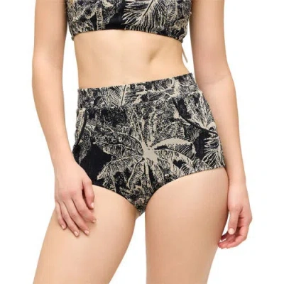 Seea Swimwear Georgia High Waist Bikini Bottom In Madeira