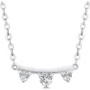 Seed2stone Mini-bar Necklace In Silver