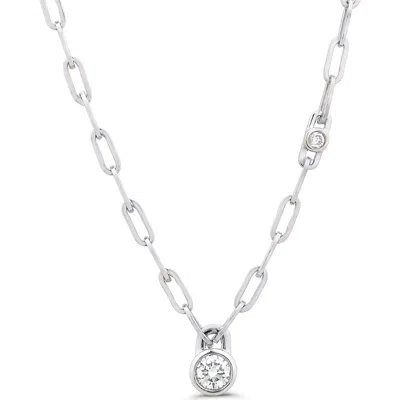 Seed2stone Muse Bezel Necklace In Silver