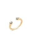 Seed2stone Sugar+spice Horseshoe Ring In Gold