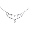 Seed2stone Va-va V Necklace In Silver