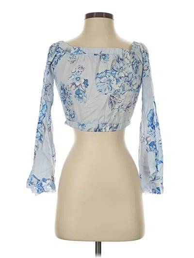 Pre-owned Seek The Label 3/4 Sleeve Blouse In Blue
