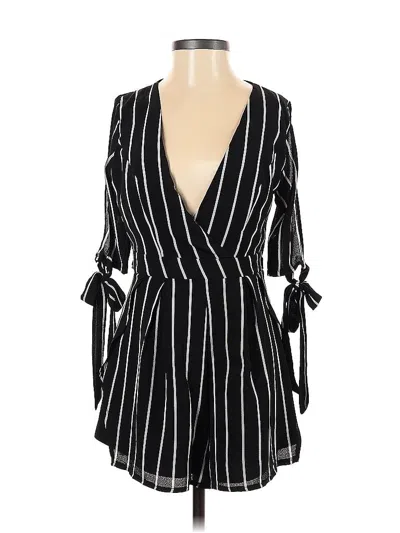 Pre-owned Seek The Label Romper In Black