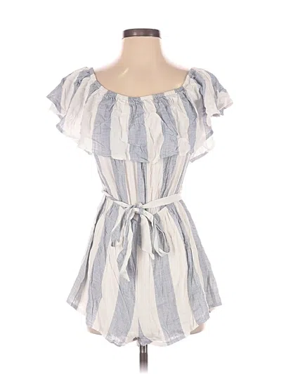 Pre-owned Seek The Label Romper In White