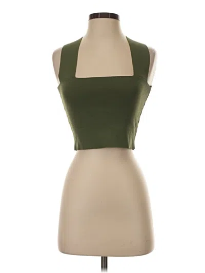 Pre-owned Seek The Label Sleeveless Top Green Halter Neckline Tops