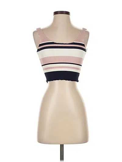 Pre-owned Seek The Label Tank Top Pink Strapless Neckline Tops