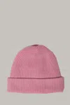 Seekings Cashmere Blend Beanie In Pink & Purple