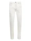 Seekings Distressed Jeans In White