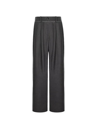Seen Users Lost Modesty Straight Trousers In 그레이