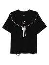 Seen Users Altered Dreamwear Embellished-bow T-shirt In Black