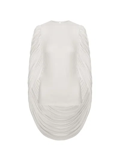 Seen Users Angel Draped Blouse In Black