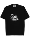 Seen Users Black Swan T-shirt In Black