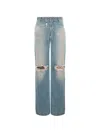 Seen Users Chatelaine Distressed Jeans In Black
