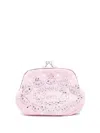 Seen Users Crystal-embellished Cotton Mini Bag In Pink