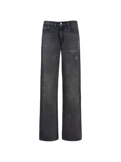 Seen Users His Last Rose Straight-leg Jeans In Black