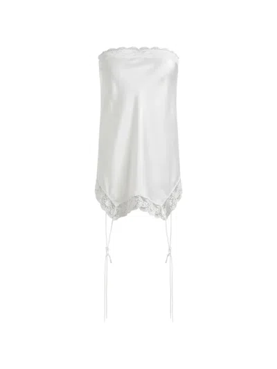 Seen Users Lace-trim Blouse In Nude