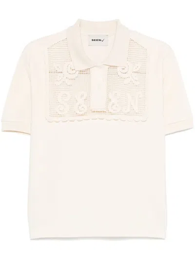 Seen Users Old School New Cool Polo Top In Neutrals