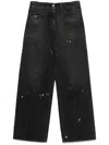 Seen Users Pull To Open Jeans In Black
