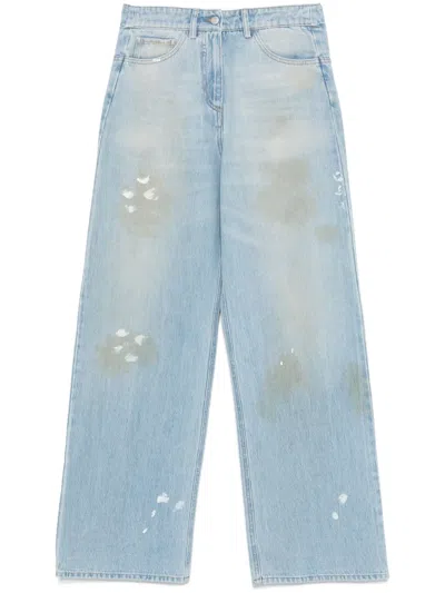 Seen Users Pull To Open Jeans In Blue