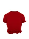 Seen Users Twombly Bloom Knotted T-shirt In Red