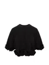 Seen Users Twombly Bloom Ruffled T-shirt In Black