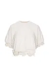 Seen Users Twombly Bloom Ruffled T-shirt In White