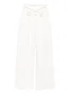 Seen Users Wrapped In Roses Pleated Trousers In White