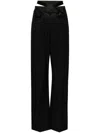 Seen Users Wrapped In Rosed Tailored Trousers In 黑色